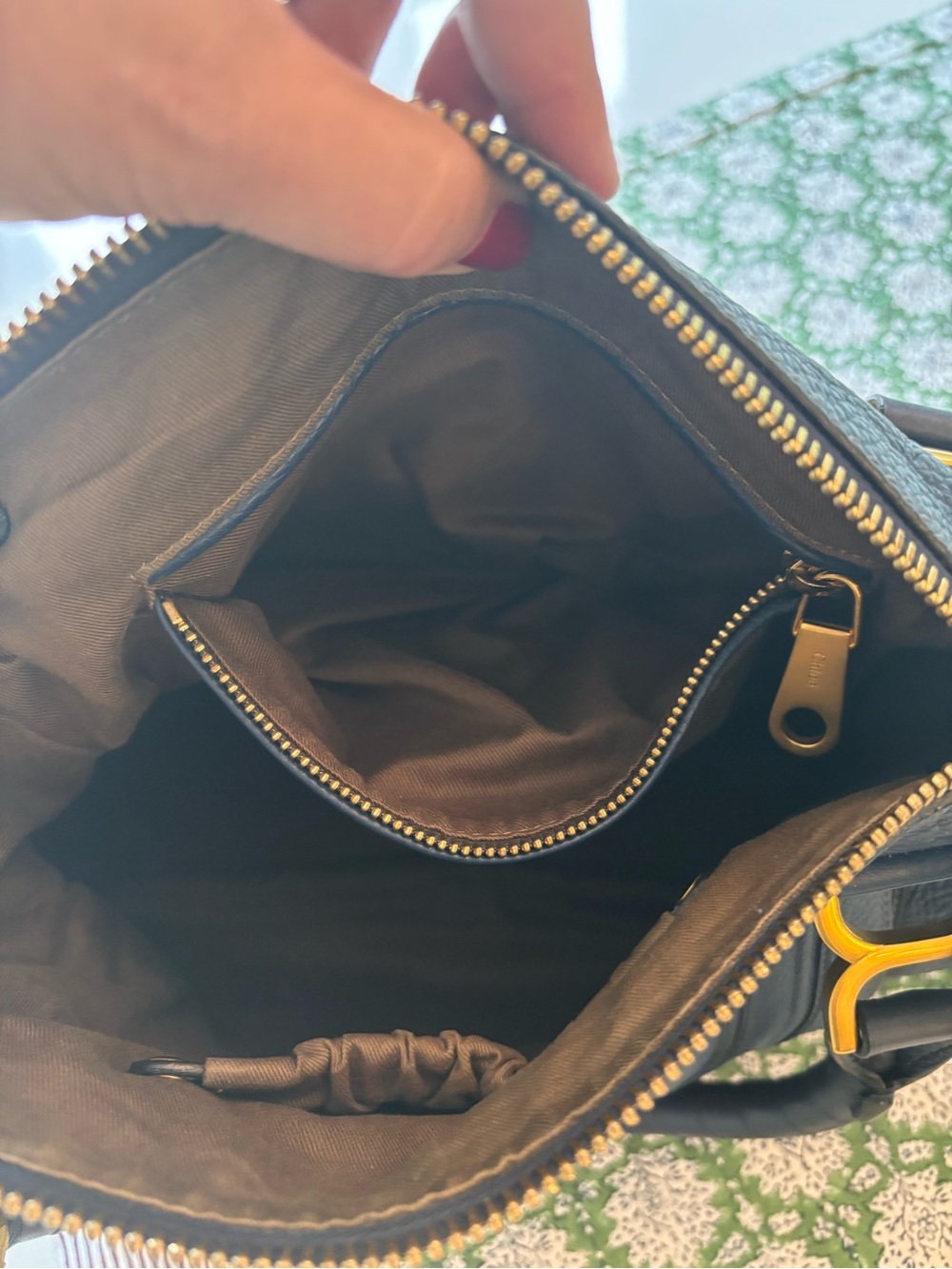 Chloe Marcie Leather crossbody with Gold Hardware - Picture 11 of 13